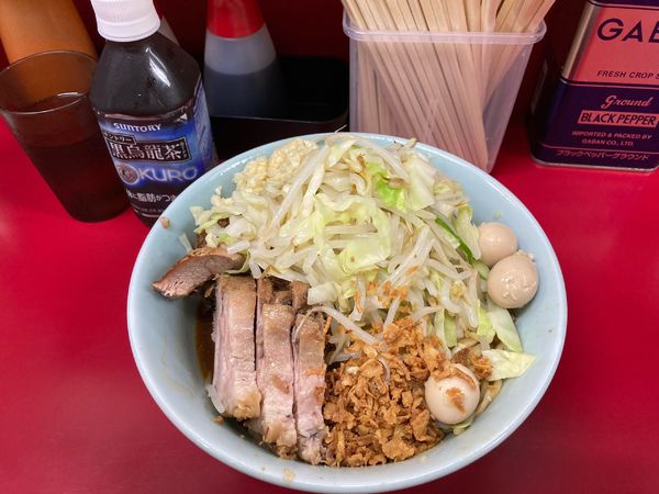 「ラーメン小・豚・ゆず汁なし」@ラーメン二郎 中山駅前店の写真
