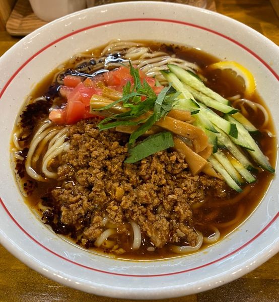 「黒酢と和三盆の冷やし麺　８５０円」@麺屋 ぬまたの写真