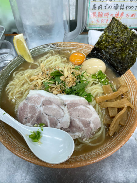 「鮟肝出汁冷やしまぜそば大盛り」@覆麺 智の写真