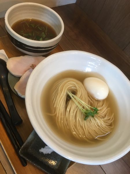 「【限定】冷やし鯵煮干しつけ麺」@ラーメン 健やかの写真