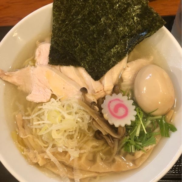 「淡麗鶏そば　塩」@鶏そば 七星の写真