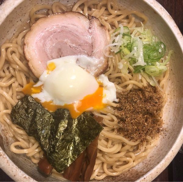 「油そば」@自家製太打麺 勢拉 稲毛店の写真