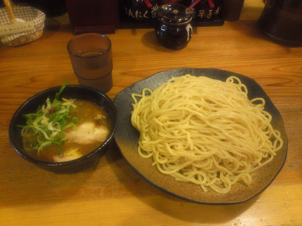 「濃厚魚介つけ麺 特盛」@つけ麺 本丸 栄店の写真