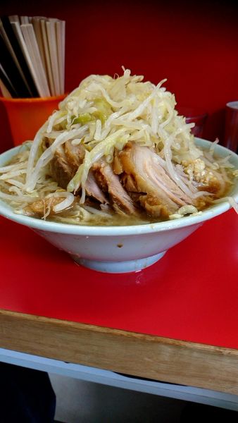 「大豚750円全マシ」@ラーメン二郎 三田本店の写真