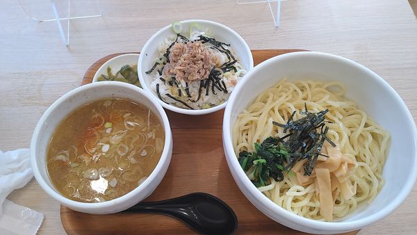 「つけそばチャーシュー丼セット（Ｂセット）」@つけそば 幸喜の写真