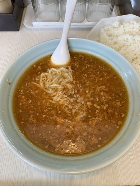 「担々麺850円 ライス中200円」@王蘭の写真