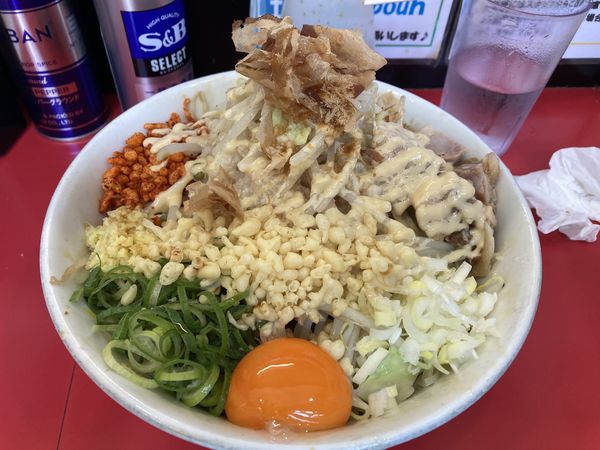 「まぜそば　普通」@用心棒 本号の写真