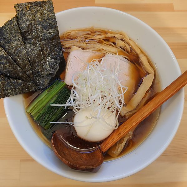 「特製秋刀魚醤油らあめん(1200円)」@らあめん 常護の写真