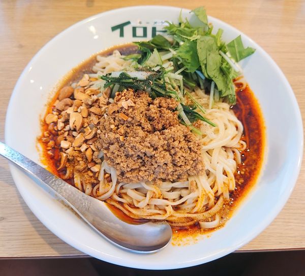 「汁なし黒酢担々麺【限定イートイン】」@ラーメン イロドリの写真