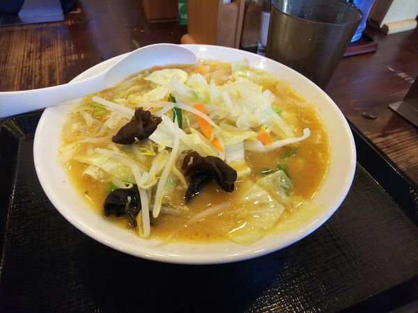 「白味噌野菜らーめん(大盛無料)」@北海道らぁめん 伝丸 下丸子ガス橋通り店の写真