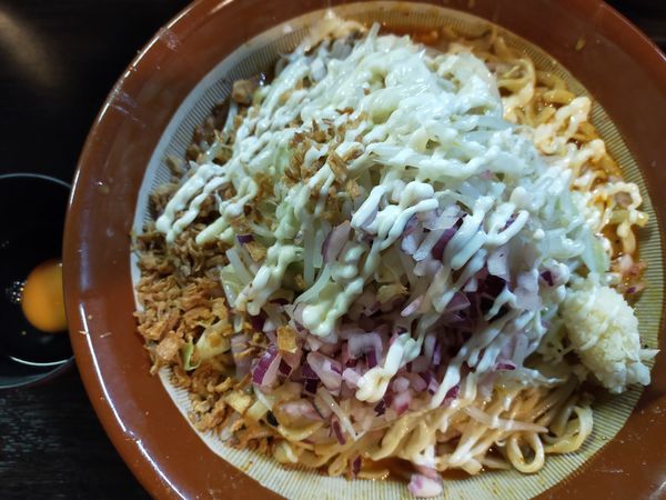 「【限定】yellow1050円(大100円)+生卵50円」@豚星。の写真