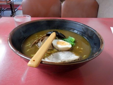 「加里麺　カレーラーメン」@山水楼の写真