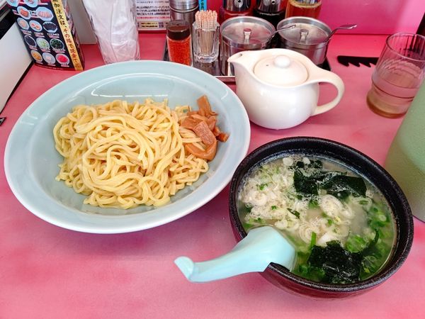 「ホタテ塩とんこつつけ麺(並盛・230g)940円」@ラーメン山岡家 高崎西店の写真