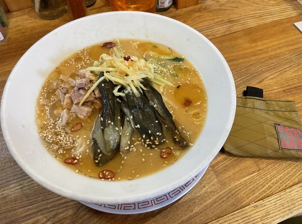 「おかんの冷やしナス味噌ラーメン」@味噌中華そばムタヒロの写真