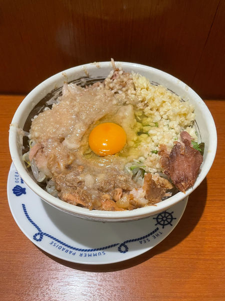 「冷やしまぜそば豚 野菜ニンニクアブラ」@麺や 希 御徒町店の写真