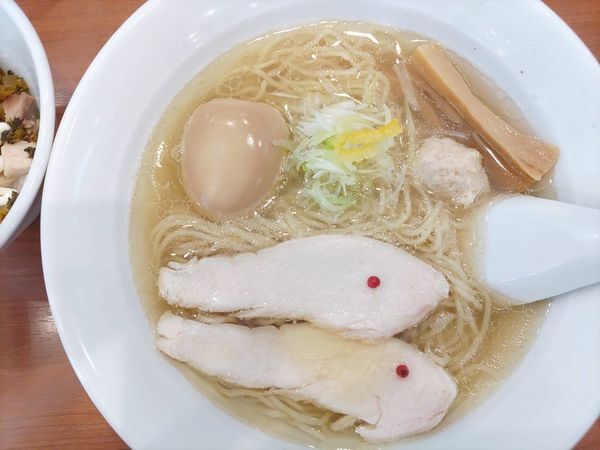 「味玉塩ラーメン」@中華そば 七麺鳥の写真