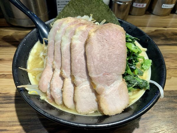 「太麺肉入り3点盛り1050円」@豚骨醤油らーめん 誠屋 八幡山本店の写真