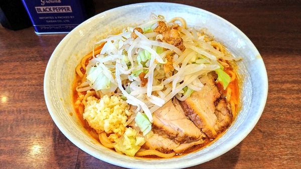 「【限定】冷や味噌ラーメン(ニンニク･アブラ)+豚1枚」@麺屋 づかちゃんの写真