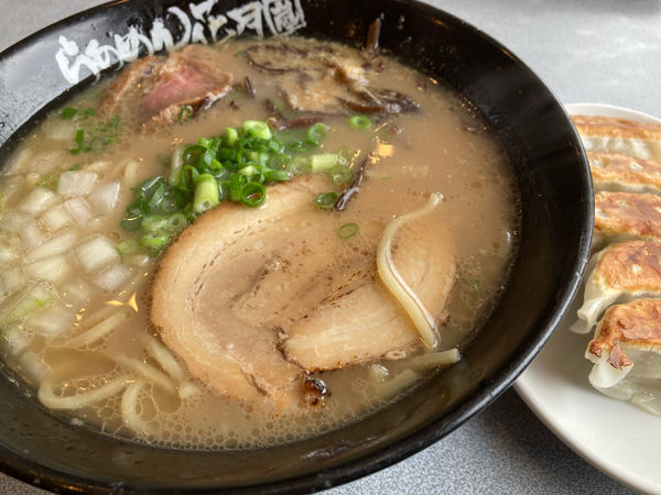 「ラーメンきら星2種盛りチャーシューどとんこつ」@らあめん花月嵐 ひたちなか高場店の写真