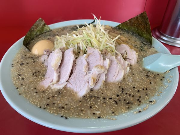 「味噌ネギチャーシュー　大盛　味玉」@ラーメンショップ 境店の写真