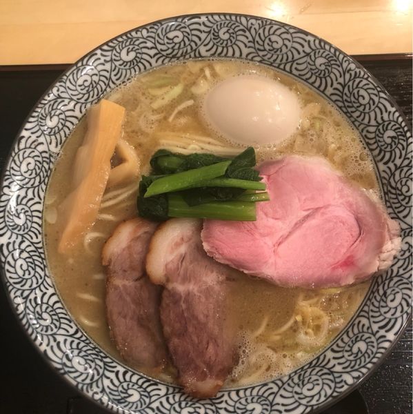 「濃厚鶏魚介らーめん」@鶏らぁめん たけなかの写真