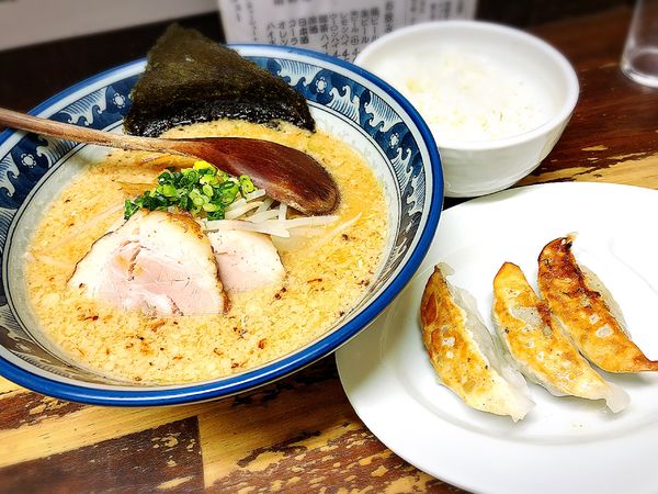 「味噌セット 900円」@東京こだわり麺屋 らーめん殿の写真
