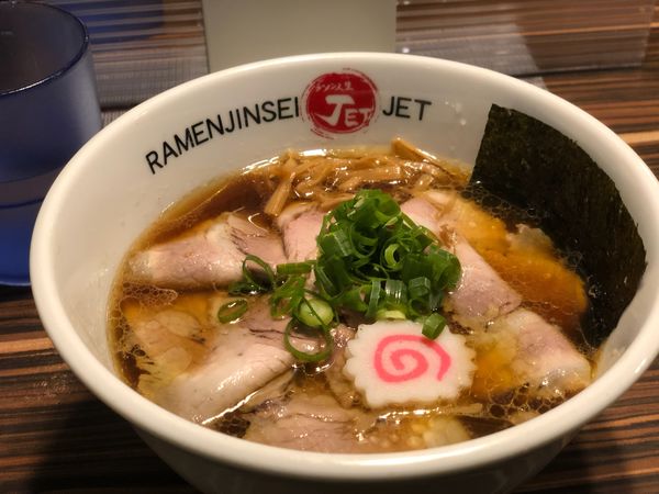 「チキンチャーシュー」@ラーメン人生 JET 福島本店の写真