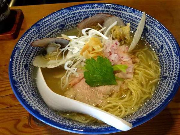 「【1日10食限定】貝づくし潮らぁ麺(1,100円)」@貝出汁らぁ麺 麺屋おお庭の写真