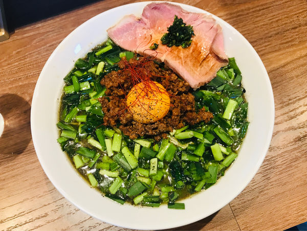 「【周年限定】山椒×バジルNIBOS蕎麦 大盛」@仙台 自家製麺 こいけ屋の写真