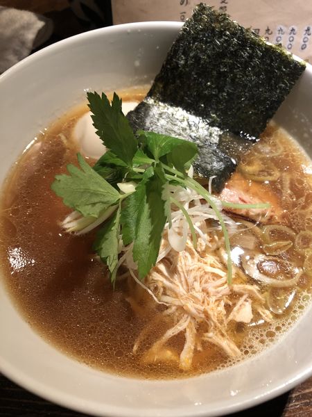 「鶏そば(醤油)850円➕味付け玉子100円」@神田とりそば なな蓮の写真