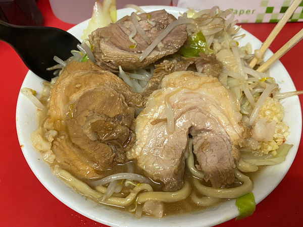 「小豚ラーメン　940円」@ラーメン二郎 仙台店の写真