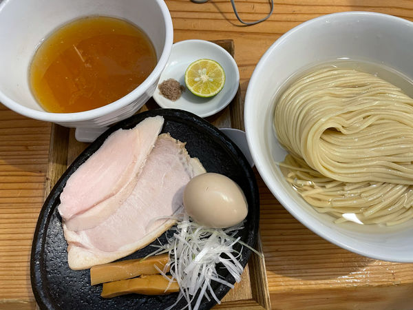 「塩つけ麺（牡蠣油）」@麺屋鈴春の写真