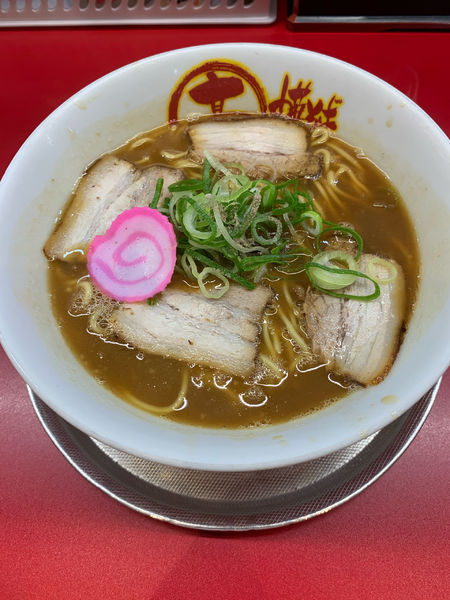 「中華そば、半チャン」@丸高中華そば 神戸二宮店の写真