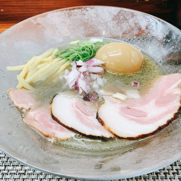 「3倍平子煮干し塩 冷やしver」@麺や 睡蓮の写真