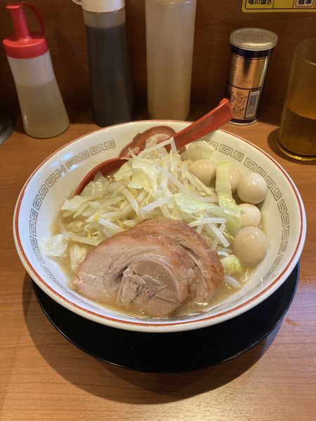 「ミニラーメン＋うずら５個」@豚山 町田店の写真