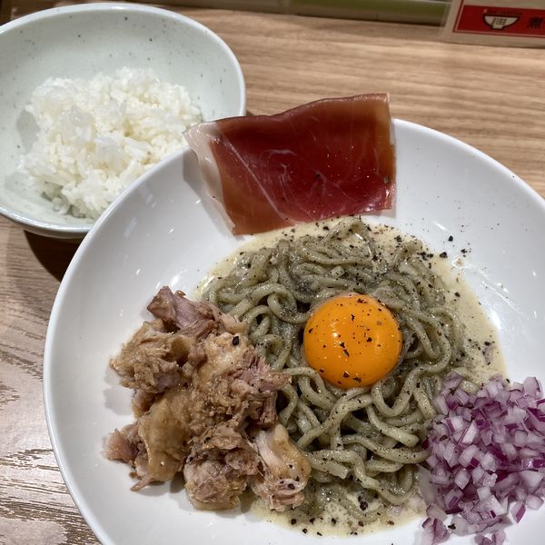 「肉にぼにぼなーら＋小ライス」@煮干し Noodles Nibo Nibo Cinoの写真