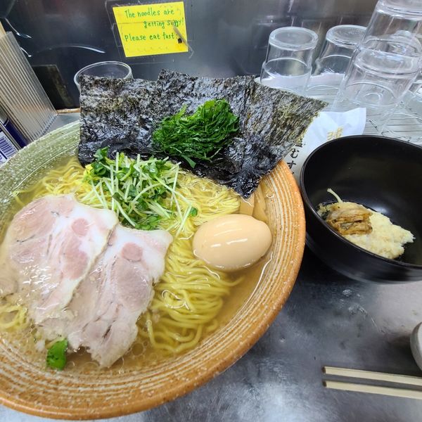 「ゆりかご帆立出汁塩ラーメン」@覆麺 智の写真