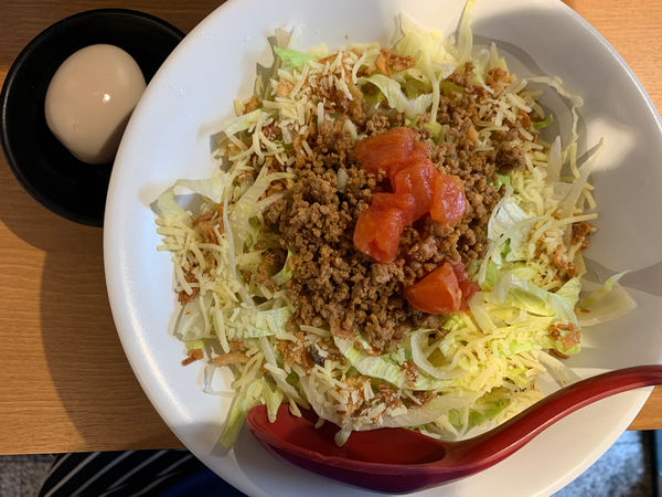 「【限定】タコまぜそば」@らーめん蓮 三軒茶屋店の写真