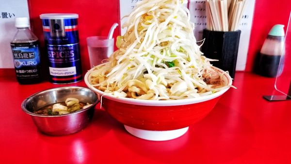 「大ラーメン 麺マシ　ヤサイアブラ」@ラーメン英二の写真
