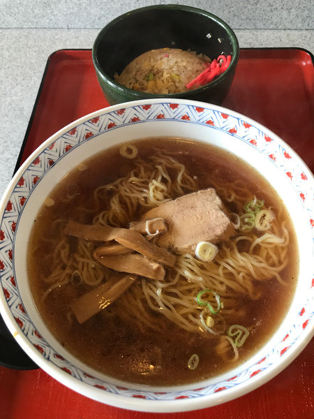 「半チャンラーメン　650円」@ラーメン大連の写真