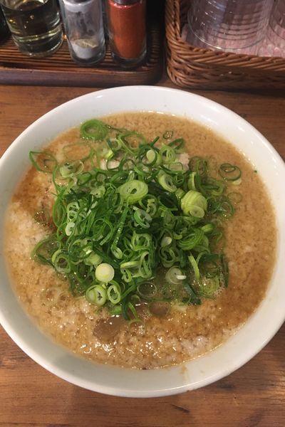 「ラーメン＋九条ネギ」@らーめん一途の写真