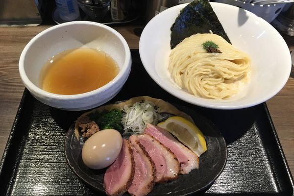 「特製 鴨出汁手揉み塩つけ麺」@鴨出汁中華蕎麦 麺屋yoshikiの写真