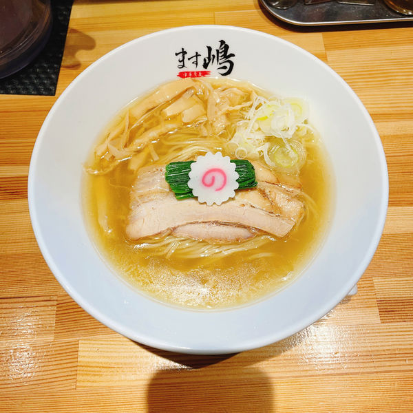 「中華蕎麦800円　バケ300円」@中華蕎麦 ます嶋の写真