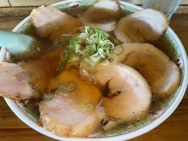 「チャーシューメン大盛り」@手打ちラーメン 丸富の写真