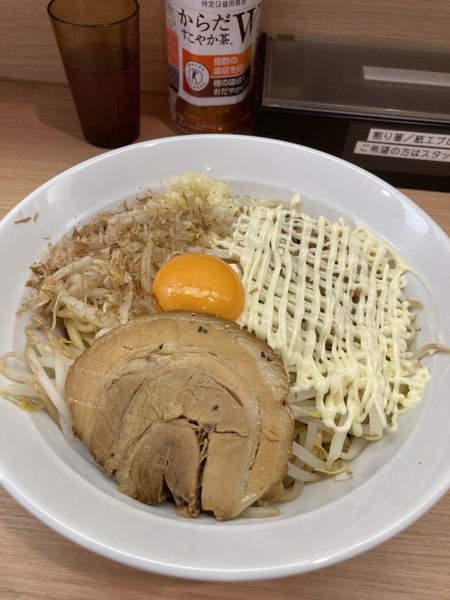 「ＭＡＺＥそば・中＋マヨネーズ（８３０円）」@麺屋ガテンの乱 本町淀屋橋店の写真