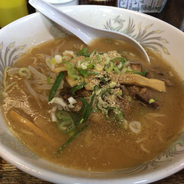 「塩とんこつ 770円＋替え玉」@長州 風の子ラーメンの写真
