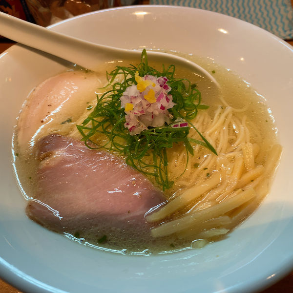 「塩そば+和え玉(貝)」@麺処 源玄の写真