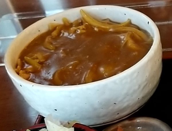 「ミニカレー丼（もりそばセット）」@そば処 ゆう月の写真