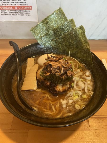 「正油あらびき　全部のせ【1120円】」@ボニート・ボニートの写真