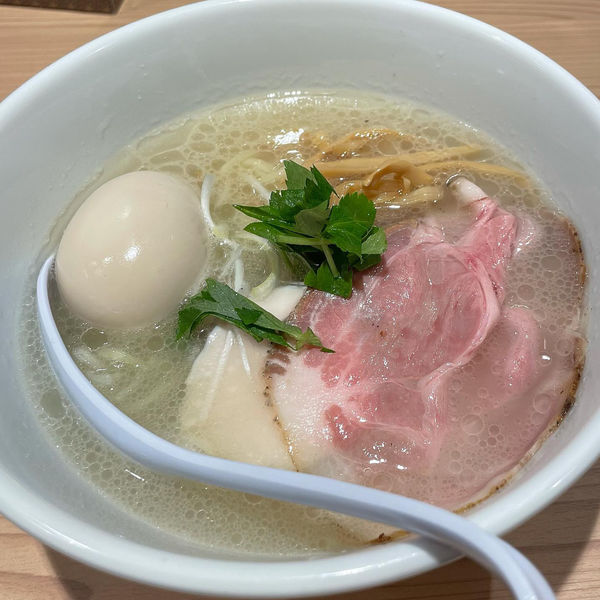 「中華そば（貝×豚）塩」@貝出汁中華そば くらむの写真